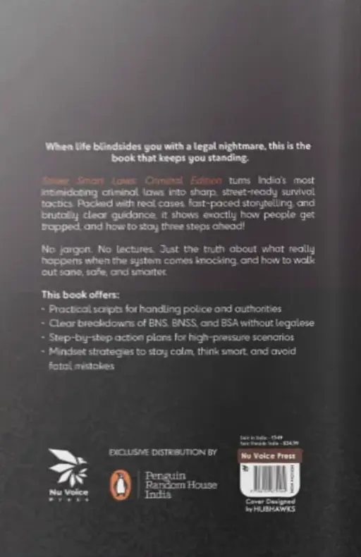 The back cover of Street Smart Laws: Criminal Edition